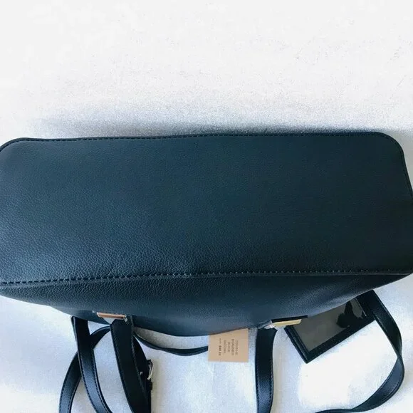 STEVE MADDEN BGRAMER Black SATCHEL/Crossbody 3 compartments inside w Card Case - Picture 6 of 10